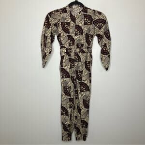 NWT ULLA JOHNSON Kids Delia Jumpsuit Cream Multi 6 Years
